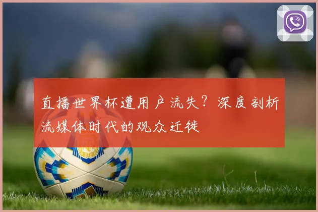 直播世界杯遭用户流失?深度剖析流媒体时代的观众迁徙